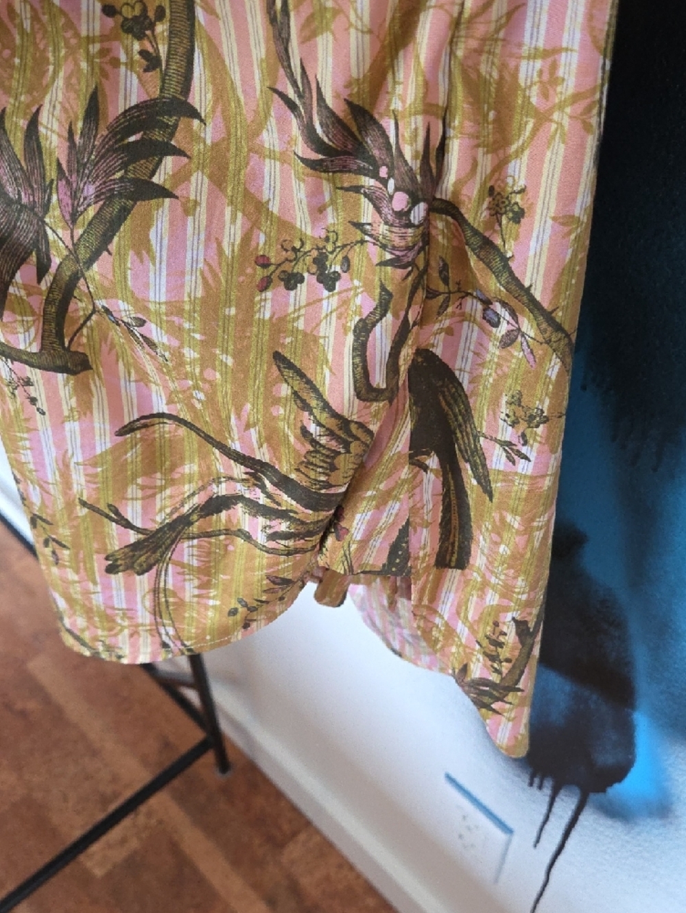 Vivienne Westwood Olive & Pink Tropical Shirt Dress - Picture 11 of 12